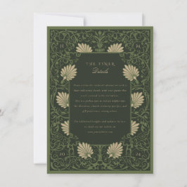 Regal Emerald Groen Antiek Goud Barok Details Kaart