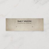 REGAL FAUX GOLD BROWN STUD EARRING DISPLAY LOGO MINI VISITEKAARTJE (Voorkant)