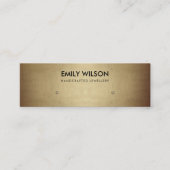 REGAL FAUX GOLD COPPER STUD EARRING DISPLAY LOGO MINI VISITEKAARTJE (Voorkant)