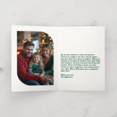 Regal Festive Hand Drawn Merry Christmas Photo Folie Feestdagenkaart (Binnenlaag)