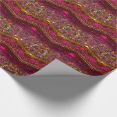 Regal Festive Romantic Wrapping Paper Cadeaupapier (Hoek)