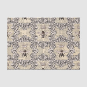 Regal Filigree Queen Bee op  krant Tissuepapier