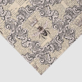 Regal Filigree Queen Bee op  krant Tissuepapier (Detail)