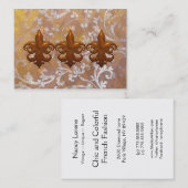 REGAL FLEURS: GEWELDIGE SILVER en GOLD Visitekaartje (Voorkant / Achterkant)