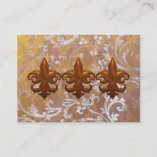 REGAL FLEURS: GEWELDIGE SILVER en GOLD Visitekaartje (Voorkant)