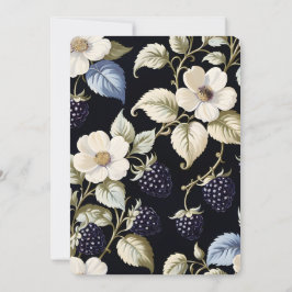 Regal Floral Elegance: Bruids Tea Party Uitnodigin Kaart