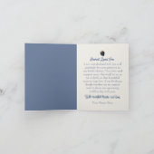 Regal Floral Elegance: Vrijgezellenfeest Bedankkaart (Binnen)