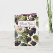 Regal Floral Elegance: Vrijgezellenfeest Bedankkaart (Voorkant)