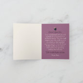 Regal Floral Elegance: Vrijgezellenfeest Bedankkaart (Binnen)