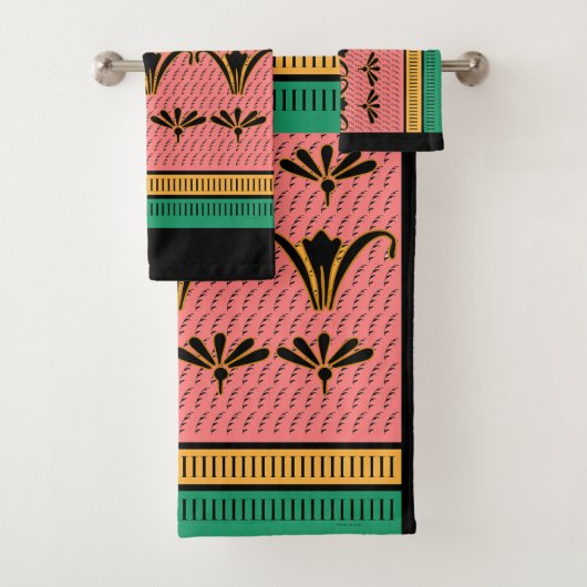 Regal Floral Lily Bath Towel Set Bad Handdoek (Insitu)