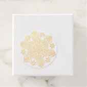 Regal Folie Sneeuwvlok Favor & Gift Label (Met doos)