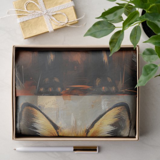 Regal Fox Decoupage Tissuepapier (Geschenk)