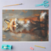 Regal Fox Decoupage Tissuepapier (Craft)