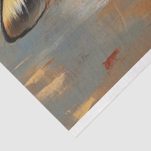 Regal Fox Decoupage Tissuepapier (Detail)