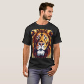 "Regal Geometric Lion T-shirt Collectie" (Voorkant volledig)