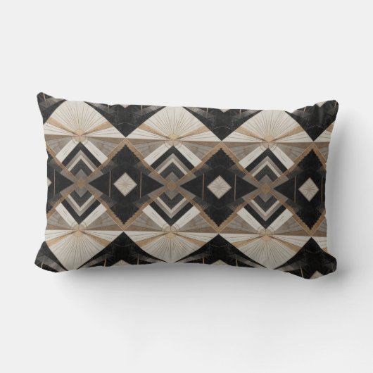 Regal Geometry Gooi Buiten Lumbar Kussen (Achterkant)