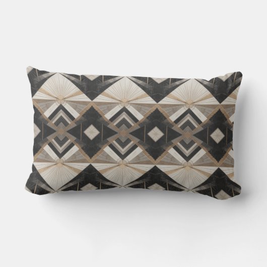 Regal Geometry Gooi Buiten Lumbar Kussen (Achterkant)