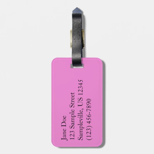 Regal Geranium Flowers Elegant Maroon Floral Lugga Bagagelabel (Achterkant verticaal)