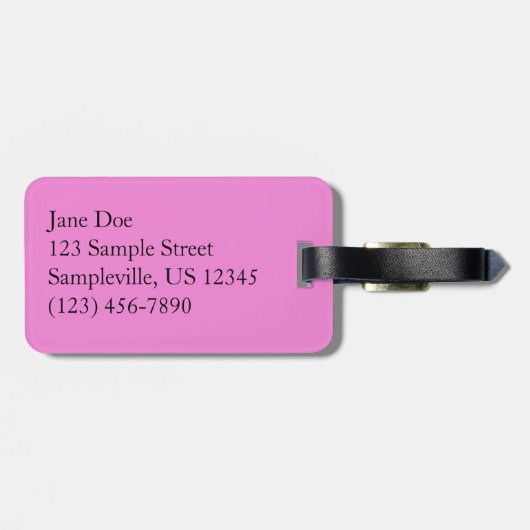 Regal Geranium Flowers Elegant Maroon Floral Lugga Bagagelabel (Achterkant horizontaal)