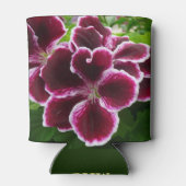 Regal Geranium Flowers Elegant Maroon Floral Lugga Blikjeskoeler (Achterkant)