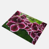 Regal Geranium Flowers Elegant Maroon Floral Lugga Deurmat (Schuin)