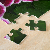 Regal Geranium Flowers Elegant Maroon Floral Lugga Legpuzzel (Zijkant)