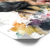 Regal German Shepard: Een fusie van energie Poster (Hoek)