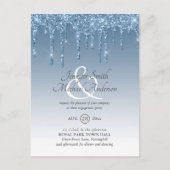 Regal GLITTER Dripping ENGAGEMENT Party Ampersand Briefkaart (Voorkant)