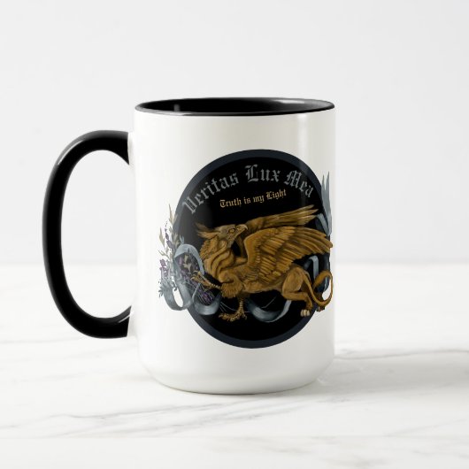 Regal Gold en Silver Griffin Mok (Links)