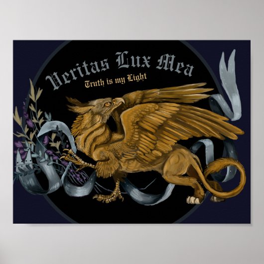Regal Gold Griffin Poster (Voorkant)