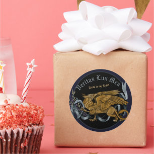 Regal Gold Griffin Ronde Sticker