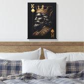 Regal Gold King of Spades Art Print (Insitu (Slaapkamer))
