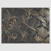Regal Gold op zwart decoupage papier (Voorkant)
