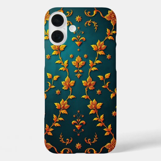 Regal Gold Pattern iPhone Case (Achterkant)