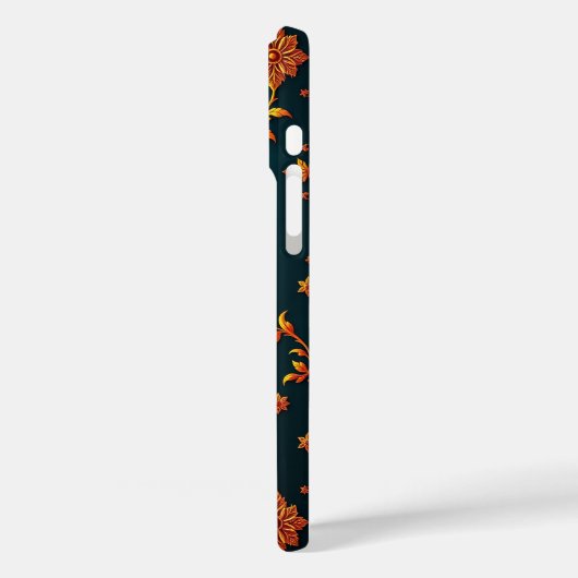 Regal Gold Pattern iPhone Case (Achterkant / Links)