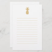 Regal Gold Pineapple Briefpapier (Voorkant / Achterkant)