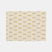 Regal Gold Pineapple Fleece Blanket (Voorkant (Horizontaal))