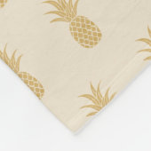 Regal Gold Pineapple Fleece Blanket (Hoek)