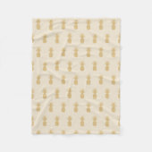 Regal Gold Pineapple Fleece Blanket (Voorkant)