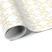 Regal Gold Vine Wrapping Paper Cadeaupapier (Rol Hoek)