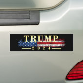 Regal Golden Donald Trump Bumpersticker (Op auto)