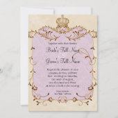 Regal Grets, Swirls & Damask - Uitnodiging voor br (Voorkant)