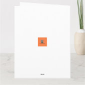 Regal Grey Cat met kerstverlichting Kaart (Achterkant)