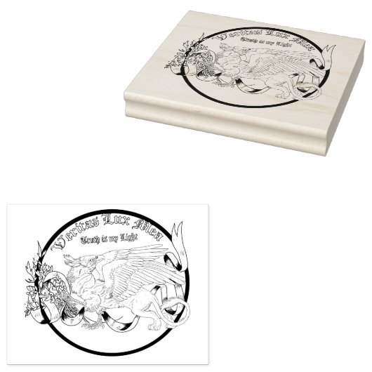 Regal Griffin Rubberstempel (Gestempeld)