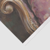 Regal Haan op  Bloemen Fauteuil Decoupage Tissuepapier (Detail)