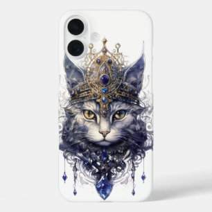 REGAL HALLOWEEN WITCHY CAT FACE iPhone 16 PLUS HOESJE