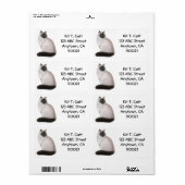 Regal Himalayan Cat Label (Full Sheet)