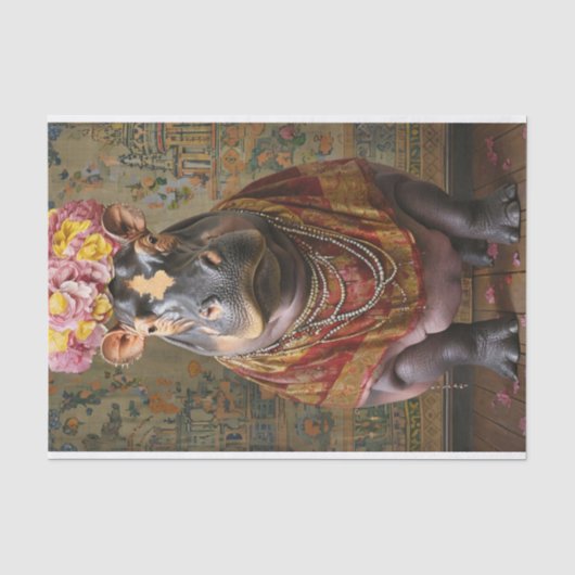 Regal Hippo Tissuepapier (Voorkant)