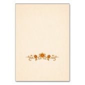 Regal Indian Wedding Table Number Card | Gold Kaart (Achterkant)