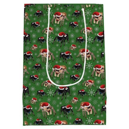 Regal Jumping Spider Phiddipus Regius Holiday Moss Medium Cadeauzakje (Achterkant)